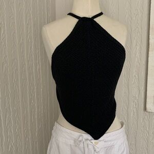 Free People crochet halter top